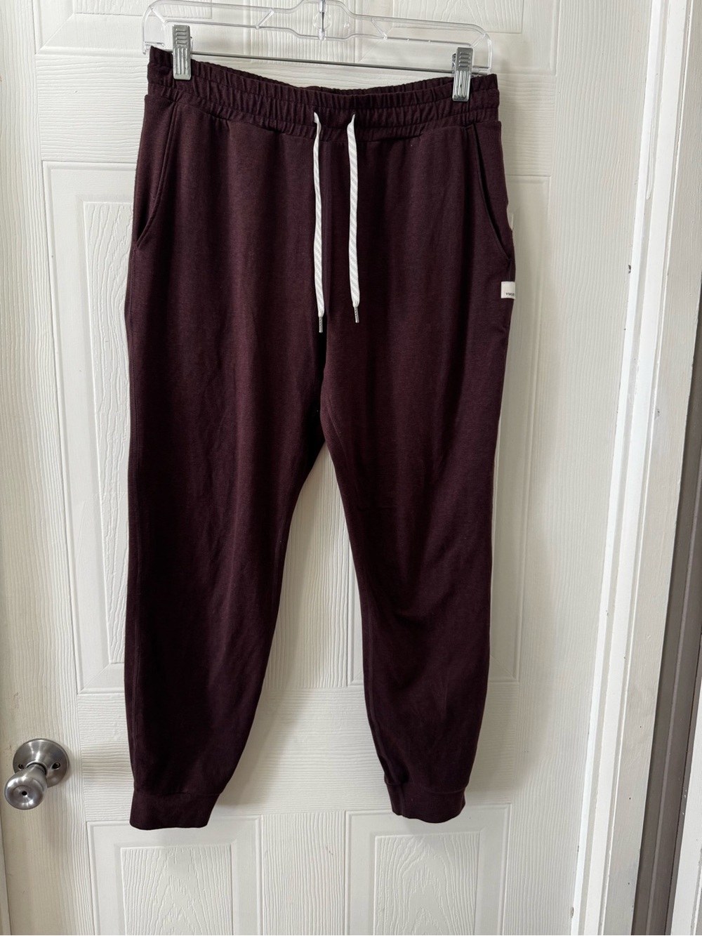 Womens Jogger Sweatpants - Dark Burgundy